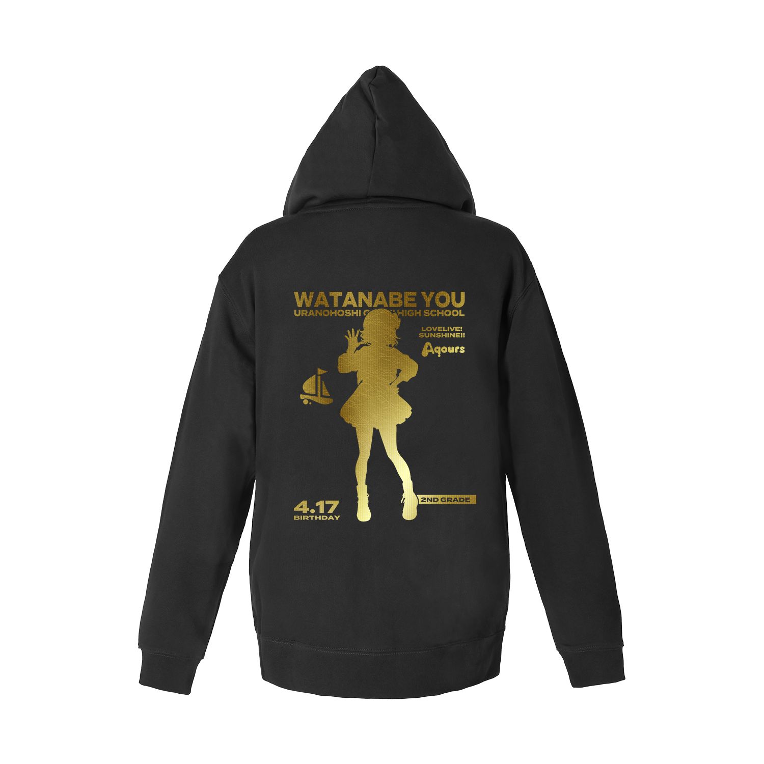 ラブライブ!サンシャイン!! 描き下ろし 渡辺 曜 3rdソロコンサートver. 箔プリントジップパーカーメンズ(サイズ/XXL) - 公式商品画像 | AniSmile
