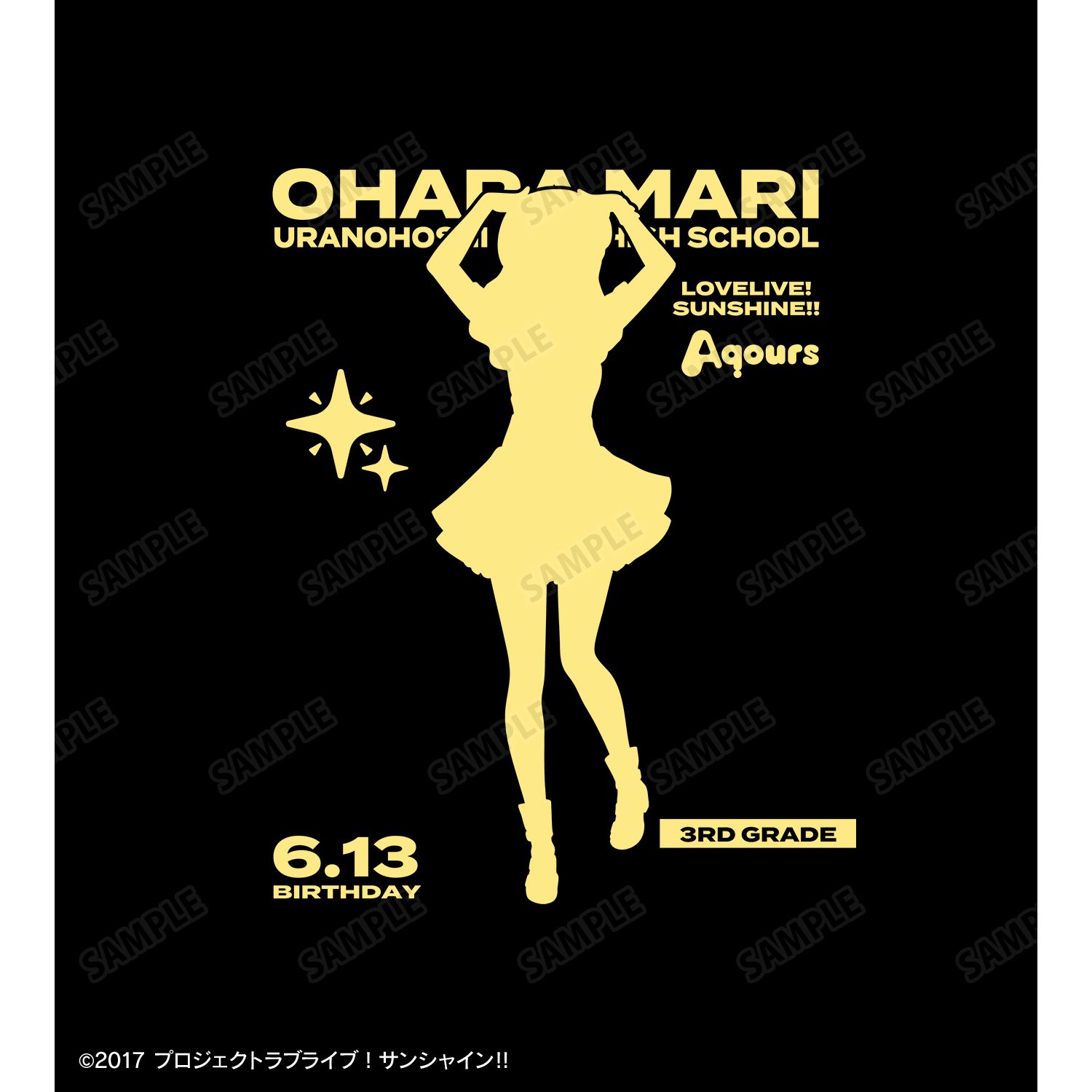 ラブライブ!サンシャイン!! 描き下ろし 小原鞠莉 3rdソロコンサートver. 箔プリントジップパーカーレディース(サイズ/XXXL) 画像 4 | AniSmile