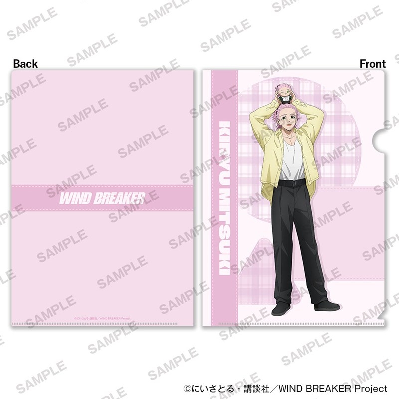 TVアニメ「WIND BREAKER」A4クリアファイル2枚セット ぬいぐるみといっしょver. 桐生三輝 画像 2 | AniSmile