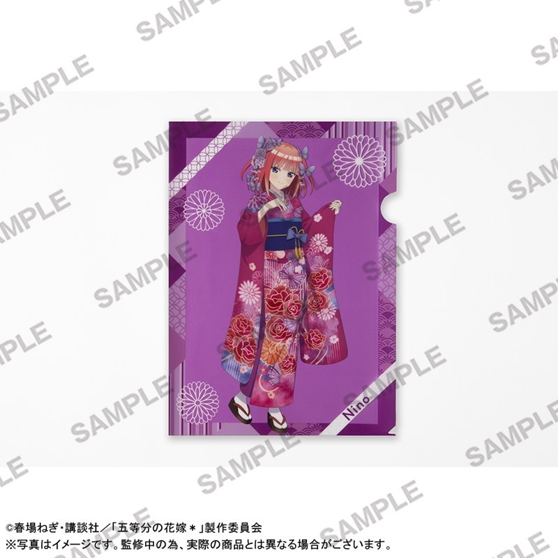 「五等分の花嫁*」A4クリアファイル 振袖Ver. 中野二乃 画像 3 | AniSmile