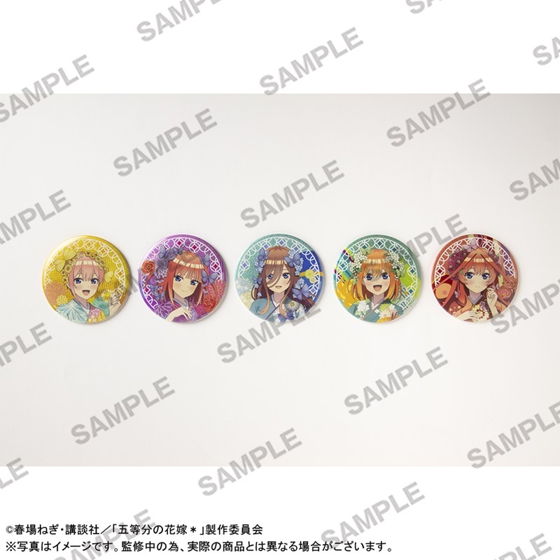 「五等分の花嫁*」トレーディンググリッター100mm缶バッジ PACK 画像 2 | AniSmile