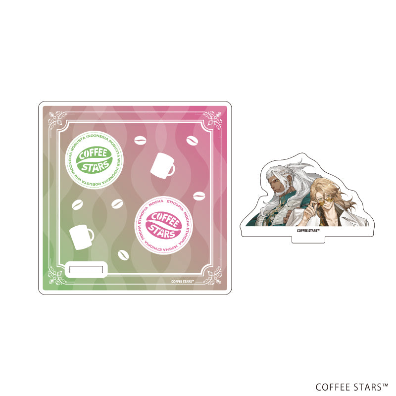 アクリルコースタースタンド「異世界喫茶コーヒースターズ」03/ETHIOPIA MOCHA& INDONESIA ROBUSTA WIB(公式イラスト) - 公式商品画像 | AniSmile