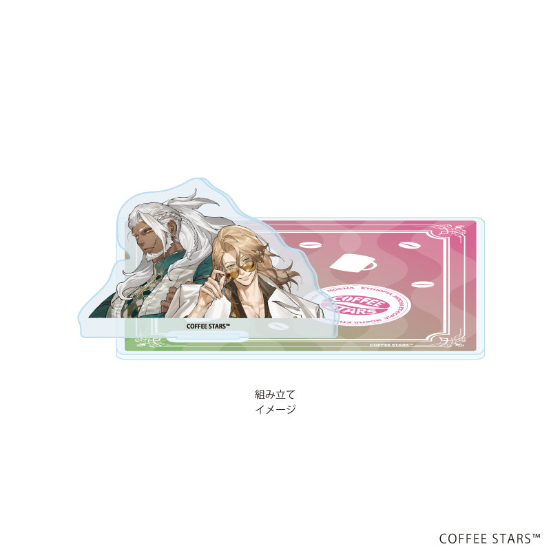 アクリルコースタースタンド「異世界喫茶コーヒースターズ」03/ETHIOPIA MOCHA& INDONESIA ROBUSTA WIB(公式イラスト) 画像 2 | AniSmile