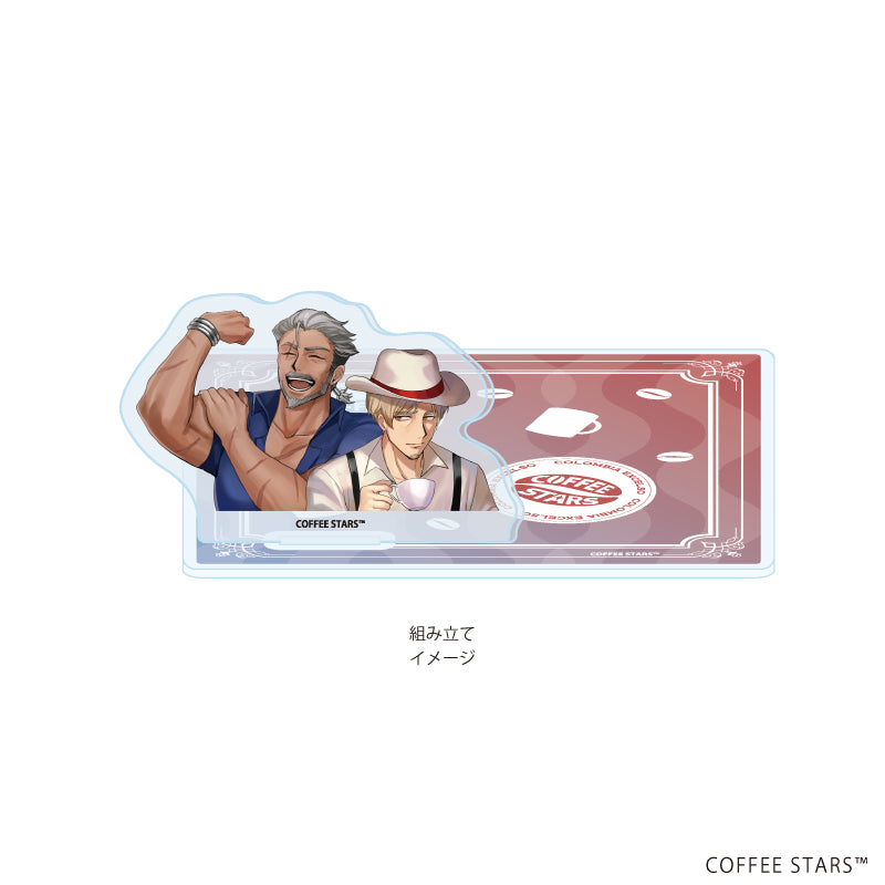 アクリルコースタースタンド「異世界喫茶コーヒースターズ」02/COLOMBIA EXCELSO&INDONESIA MANDHELING G1(公式イラスト) 画像 2 | AniSmile
