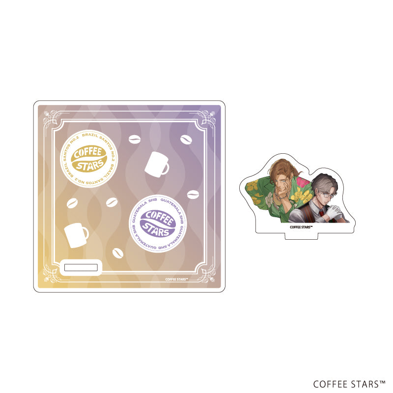 アクリルコースタースタンド「異世界喫茶コーヒースターズ」01/BRAZIL SANTOS NO.2&GUATEMALA SHB(公式イラスト) - 公式商品画像 | AniSmile