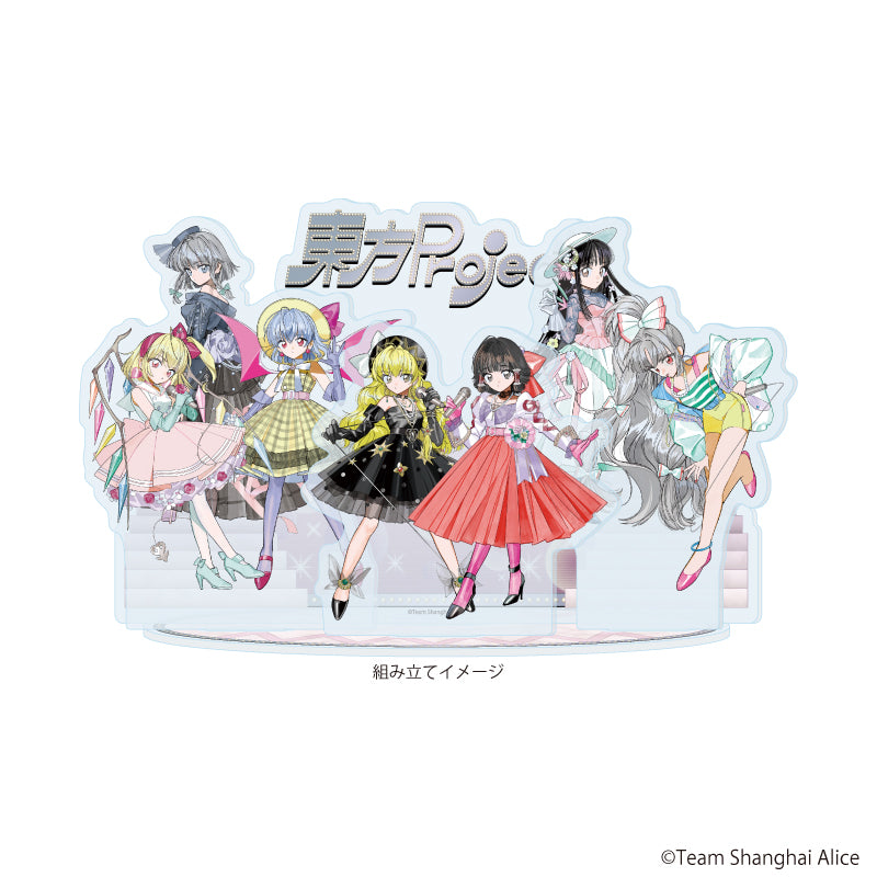 アクリルジオラマ「東方Project」09/集合デザイン レトロアイドルver.(描き起こしイラスト) 画像 2 | AniSmile
