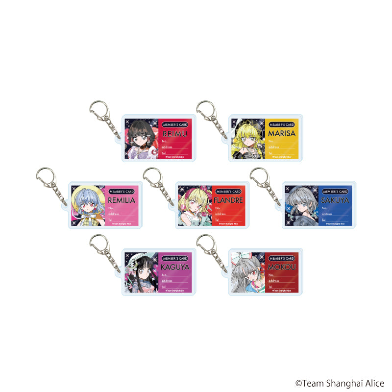 アクリルキーホルダー「東方Project」02/レトロアイドルver. ブラインド(全7種)(描き起こしイラスト) - 公式商品画像 | AniSmile