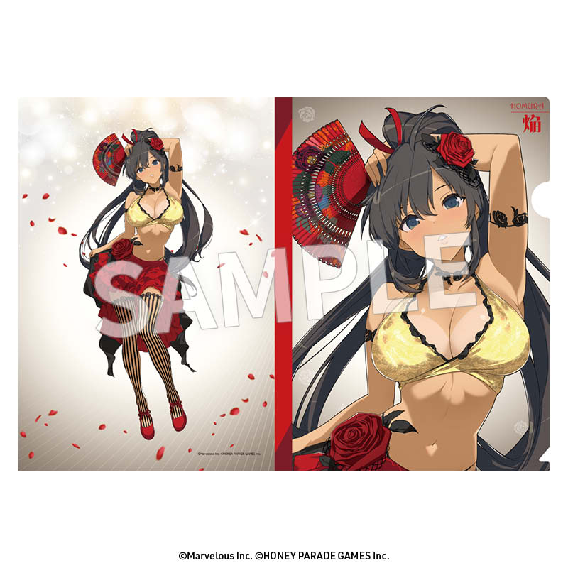 閃乱カグラ クリアファイルセット 飛鳥・焔・睡蓮(フラメンコ風水着) 画像 4 | AniSmile