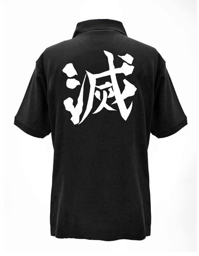 鬼滅の刃 鬼殺隊 ポロシャツ/BLACK-S 画像 2 | AniSmile