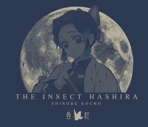 鬼滅の刃 蟲柱 胡蝶しのぶ Tシャツ/SLATE-XL 画像 3 | AniSmile