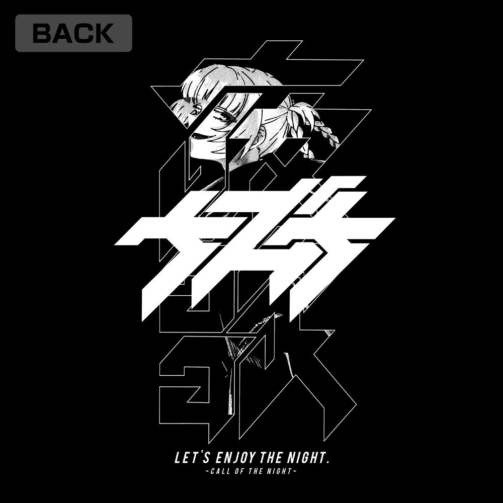 よふかしのうた ロングスリーブ Tシャツ/BLACK-S 画像 2 | AniSmile