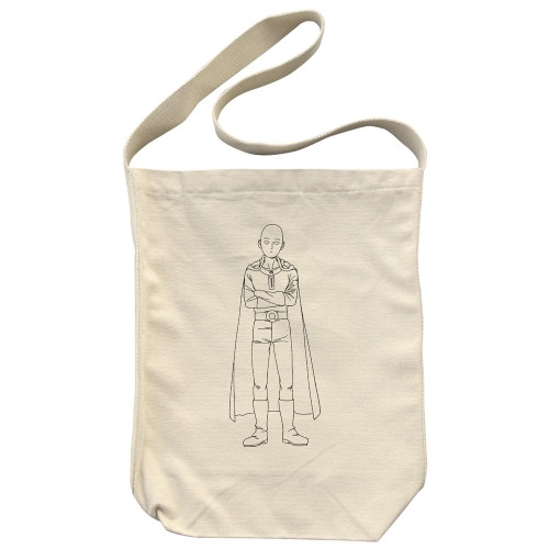 ワンパンマン サイタマ ラインアート ショルダートート/NATURAL - 公式商品画像 | AniSmile