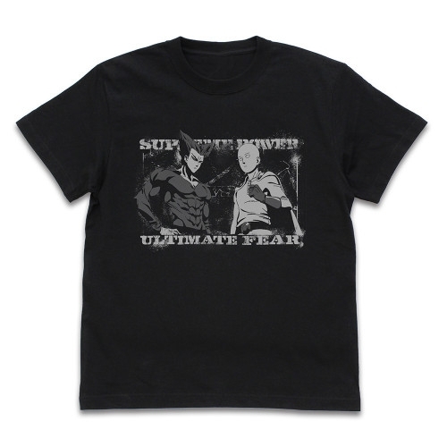 ワンパンマン 最強VS最恐 Tシャツ/BLACK-M - 公式商品画像 | AniSmile