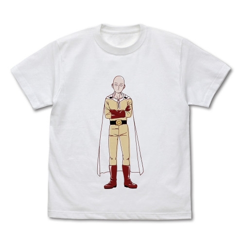 ワンパンマン サイタマ Tシャツ Ver.2.0/WHITE-L 画像 2 | AniSmile