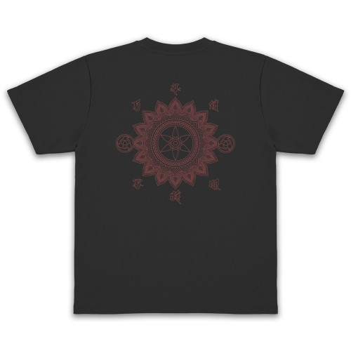 NARUTO-ナルト- 疾風伝 万華鏡写輪眼 ドライTシャツ/BLACK-XL 画像 2 | AniSmile