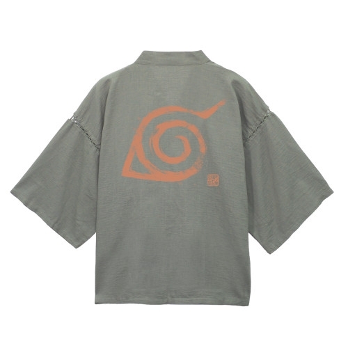 NARUTO-ナルト- 疾風伝 木ノ葉 甚平/利休鼠-中(M~L) 画像 2 | AniSmile