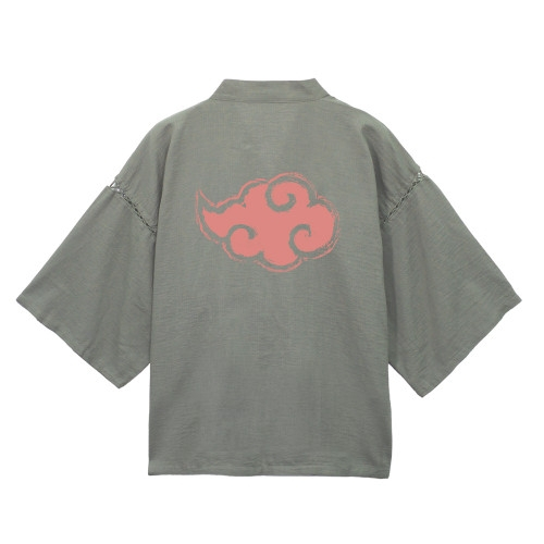 NARUTO-ナルト- 疾風伝 暁 甚平/利休鼠-大(XL~XXL) 画像 2 | AniSmile