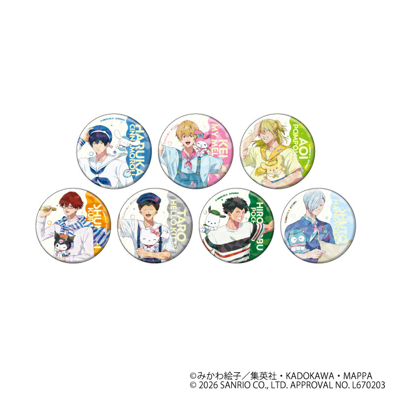 ホログラム缶バッジ「忘却バッテリー×サンリオキャラクターズ」01/ブラインド(全7種)(コラボイラスト) - 公式商品画像 | AniSmile