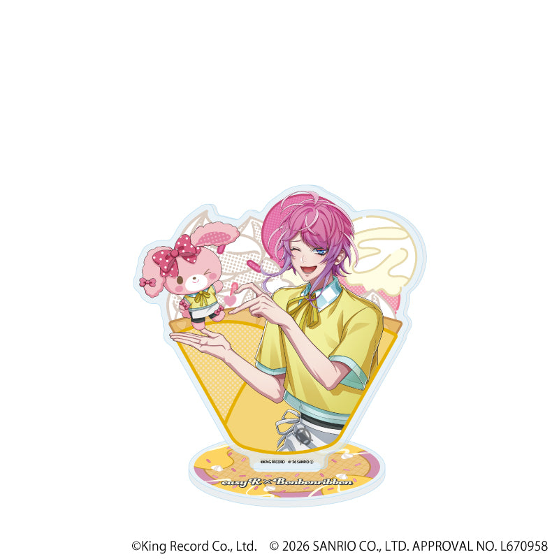 アクリルスタンド「ヒプノシスマイク SANRIO NAKAYOKU EDIT」25/飴村 乱数×ぼんぼんりぼん(コラボイラスト) - 公式商品画像 | AniSmile