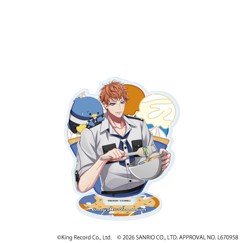 アクリルスタンド「ヒプノシスマイク SANRIO NAKAYOKU EDIT」24/毒島 メイソン 理鶯×タキシードサム(コラボイラスト) - 公式商品画像 | AniSmile