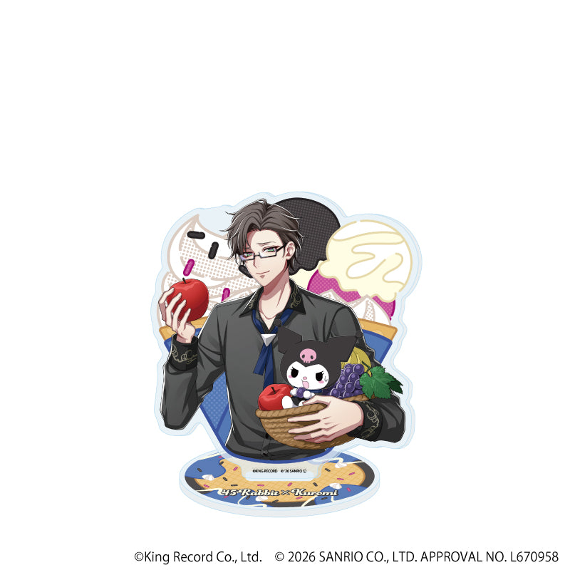 アクリルスタンド「ヒプノシスマイク SANRIO NAKAYOKU EDIT」23/入間 銃兎×クロミ(コラボイラスト) - 公式商品画像 | AniSmile