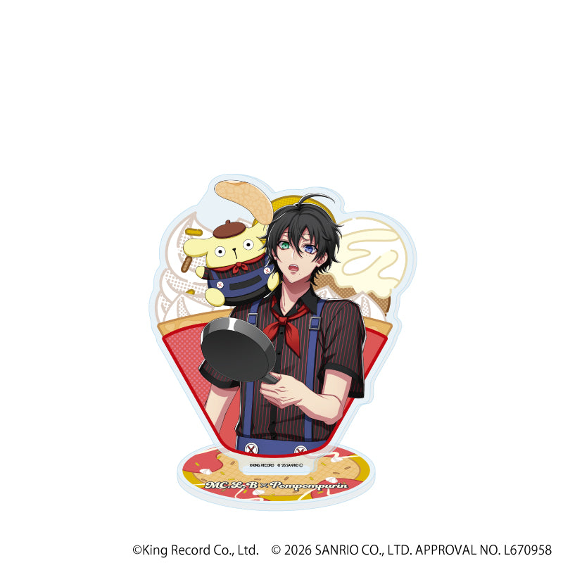 アクリルスタンド「ヒプノシスマイク SANRIO NAKAYOKU EDIT」21/山田 三郎×ポムポムプリン(コラボイラスト) - 公式商品画像 | AniSmile