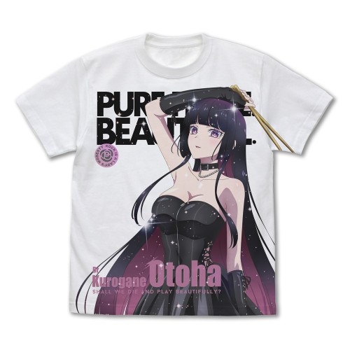 ロックは淑女の嗜みでして 描き下ろし 黒鉄音羽 フルグラフィックTシャツ ボンテージコスチューム./WHITE-S - 公式商品画像 | AniSmile