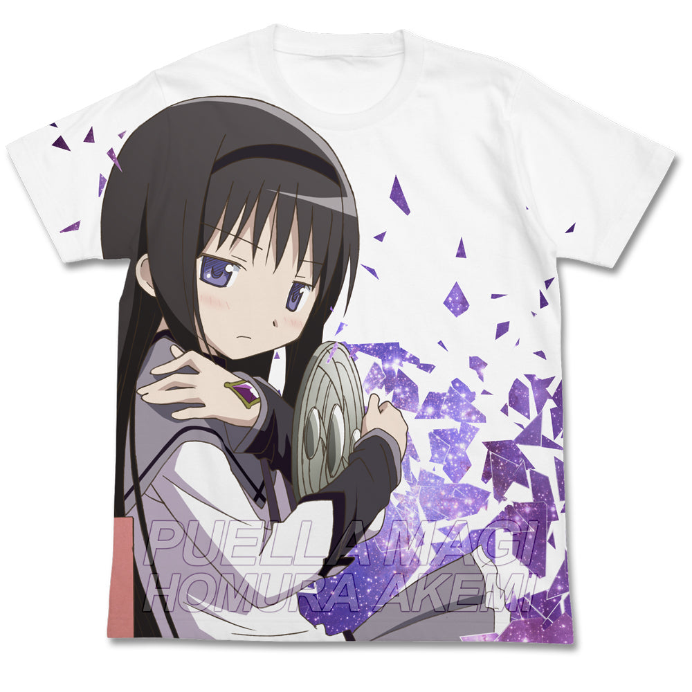 魔法少女まどか☆マギカ 暁美ほむら フルグラフィックTシャツ ver2.0/WHITE-S - 公式商品画像 | AniSmile