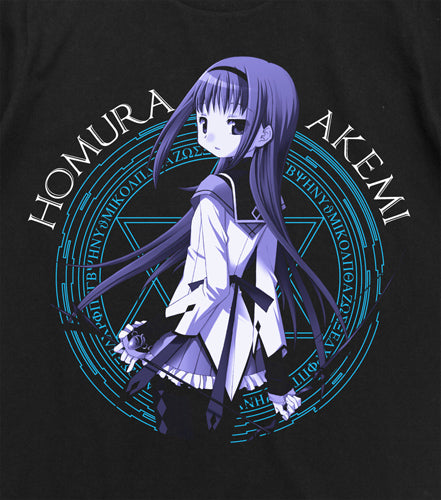 魔法少女まどか☆マギカ 暁美ほむらTシャツ/BLACK-M 画像 2 | AniSmile