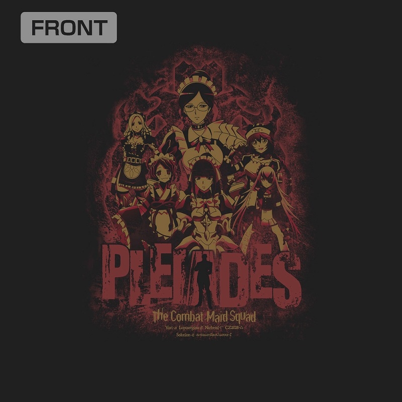 劇場版「オーバーロード」聖王国編 戦闘メイド隊《プレアデス》Tシャツ/BLACK-XL 画像 4 | AniSmile