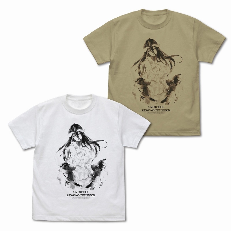 劇場版「オーバーロード」聖王国編 アルベド Tシャツ 慈悲深き純白の悪魔 Ver./WHITE-XL - 公式商品画像 | AniSmile