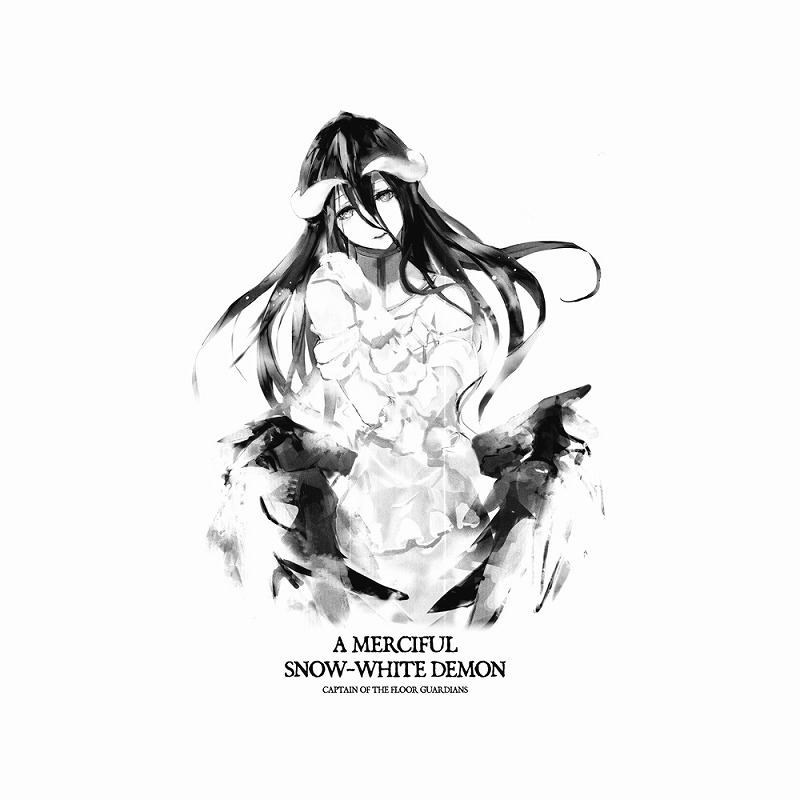 劇場版「オーバーロード」聖王国編 アルベド Tシャツ 慈悲深き純白の悪魔 Ver./WHITE-M 画像 3 | AniSmile