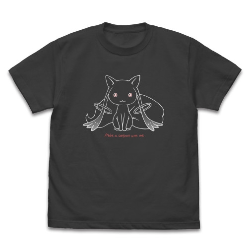 劇場版 魔法少女まどか☆マギカ[新編]叛逆の物語 キュゥべえ ラインアート Tシャツ/SUMI-S 画像 2 | AniSmile