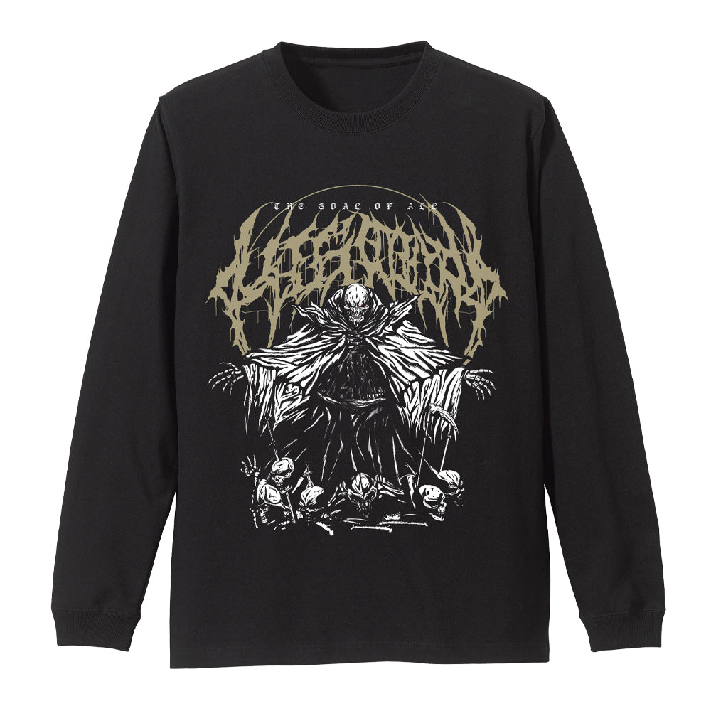 オーバーロードIV The goal of all life is death 袖リブロングスリーブTシャツ/BLACK-S - 公式商品画像 | AniSmile