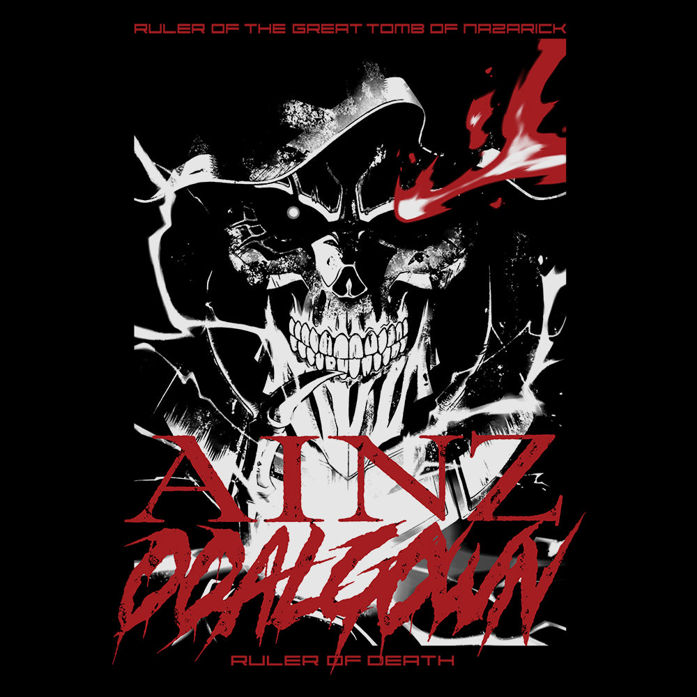 オーバーロードIV 死の支配者 アインズ Tシャツ/BLACK-S 画像 4 | AniSmile