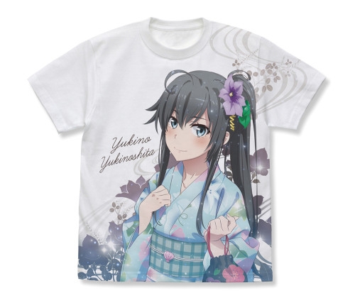 やはり俺の青春ラブコメはまちがっている。完 雪ノ下雪乃 フルグラフィックTシャツ/WHITE-L - 公式商品画像 | AniSmile