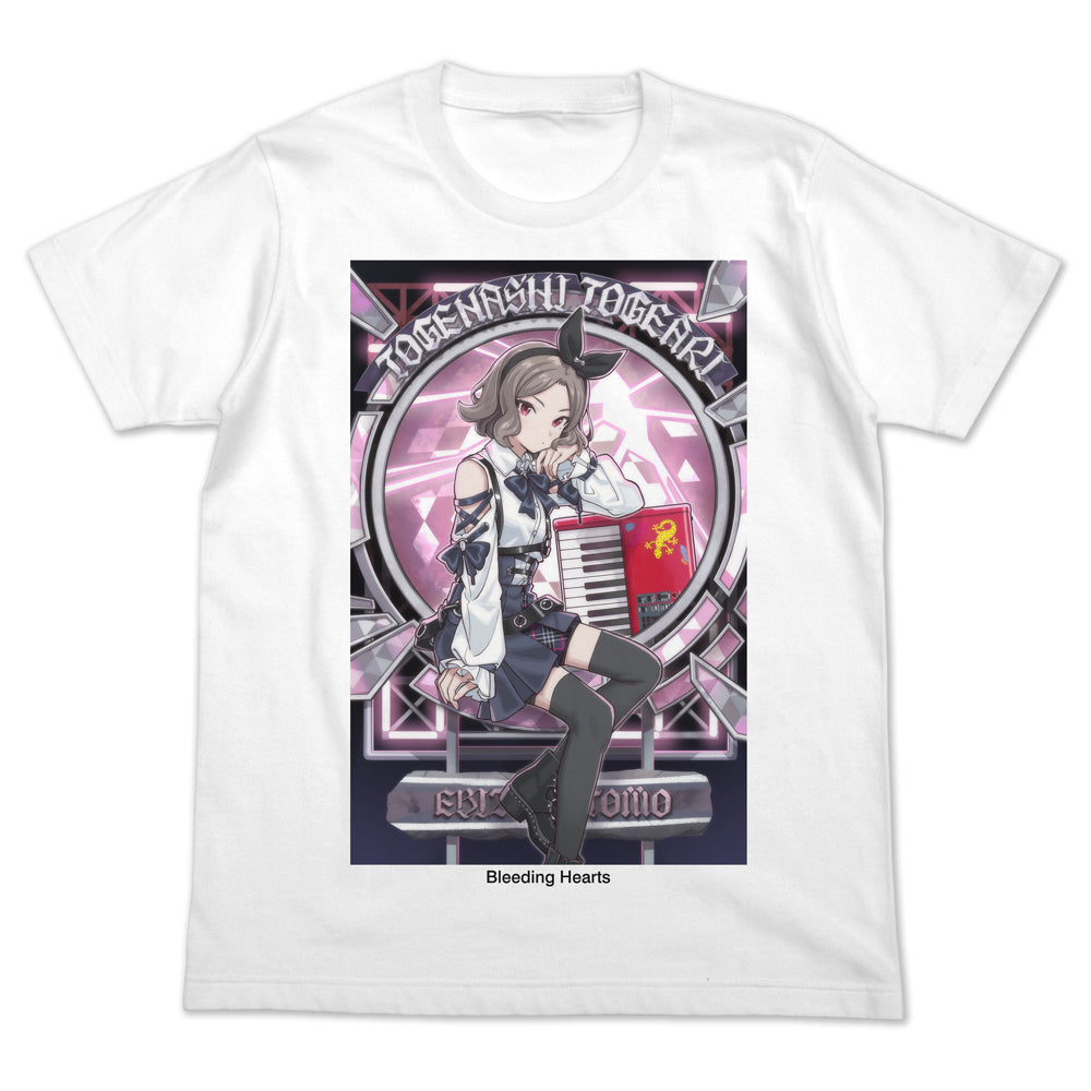 ガールズバンドクライ 描き下ろし 海老塚智 フルカラーTシャツ 爆ぜて咲くVer./WHITE-M - 公式商品画像 | AniSmile