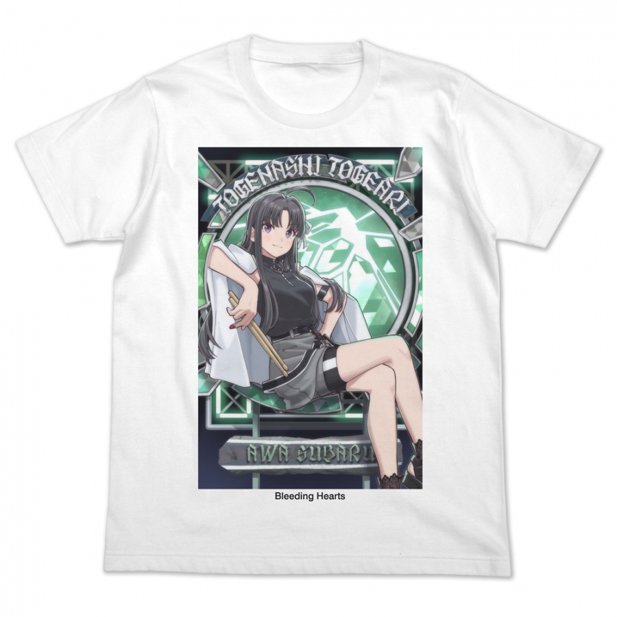 ガールズバンドクライ 描き下ろし 安和すばる フルカラーTシャツ 爆ぜて咲くVer./WHITE-L - 公式商品画像 | AniSmile