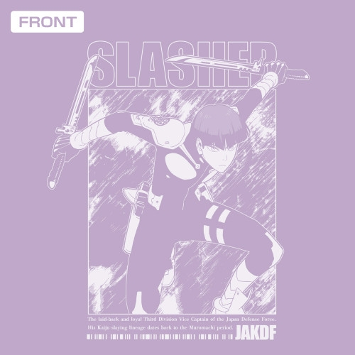 怪獣8号 保科宗四郎 Tシャツ/LIGHT PURPLE-XL 画像 3 | AniSmile