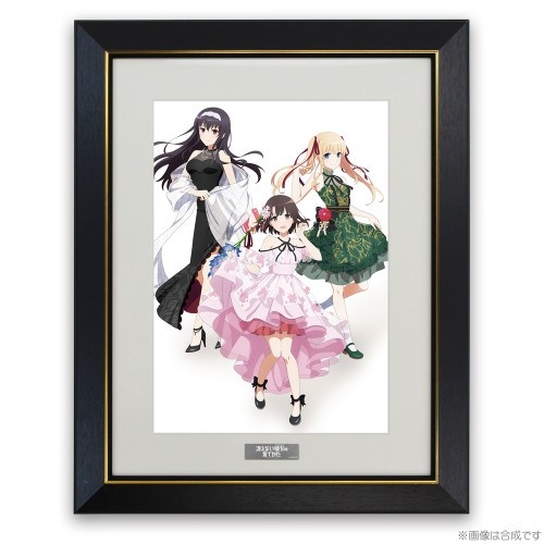 冴えない彼女の育てかた 描き下ろし 恵・英梨々・詩羽 A4キャラファイングラフ Blooming dress - AniSmile