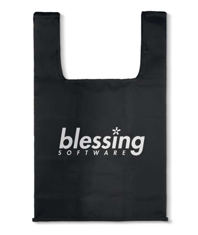 冴えない彼女の育てかた Fine blessing softwareロゴ エコバッグ/BLACK - 公式商品画像 | AniSmile