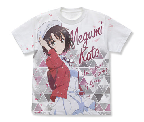 冴えない彼女の育てかた Fine 加藤恵 描き下ろし フルグラフィックTシャツ/WHITE-S - 公式商品画像 | AniSmile