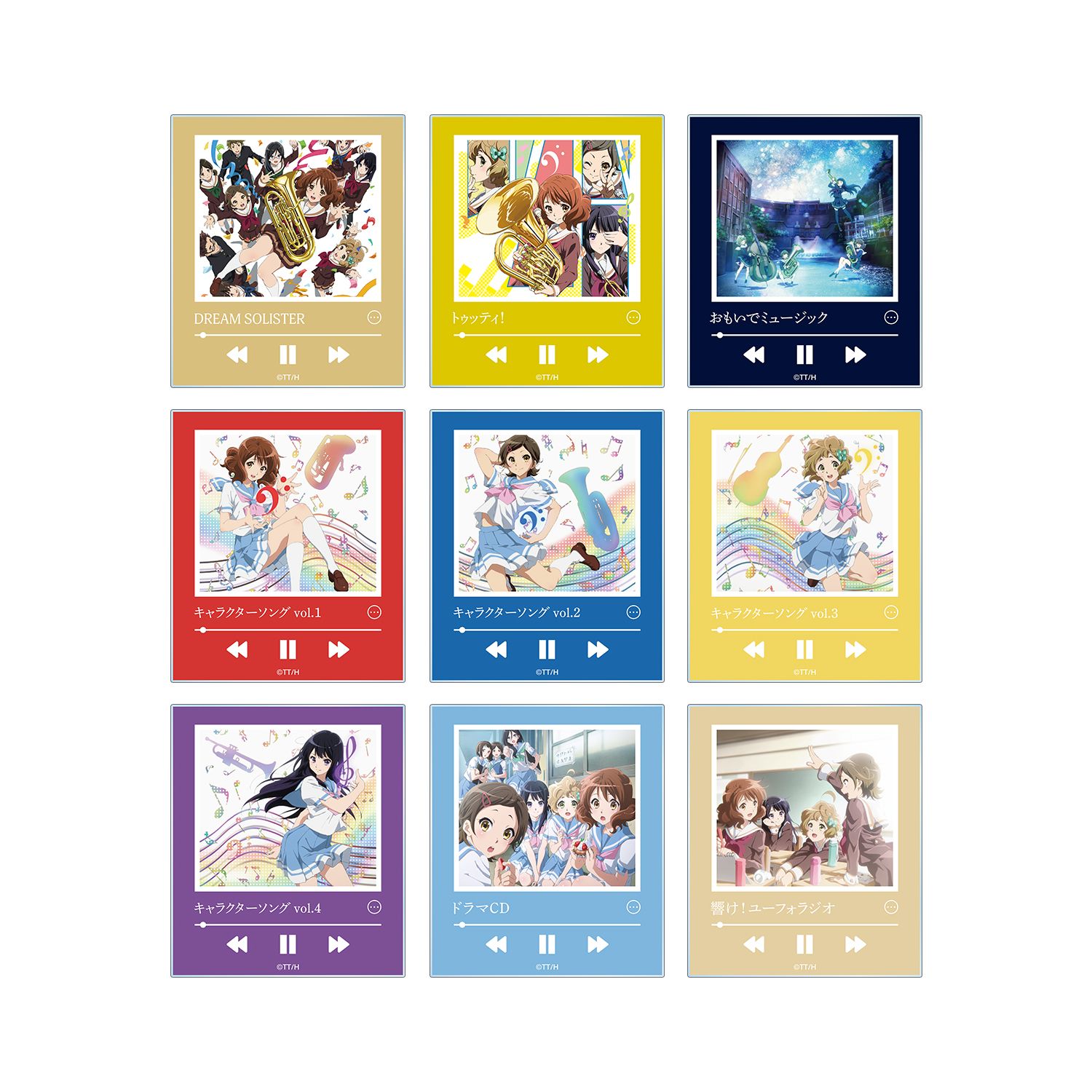 「響け!ユーフォニアム」シリーズ トレーディングミュージックプレイヤー風アクリルカード ver.A(単位/単品) - 公式商品画像 | AniSmile