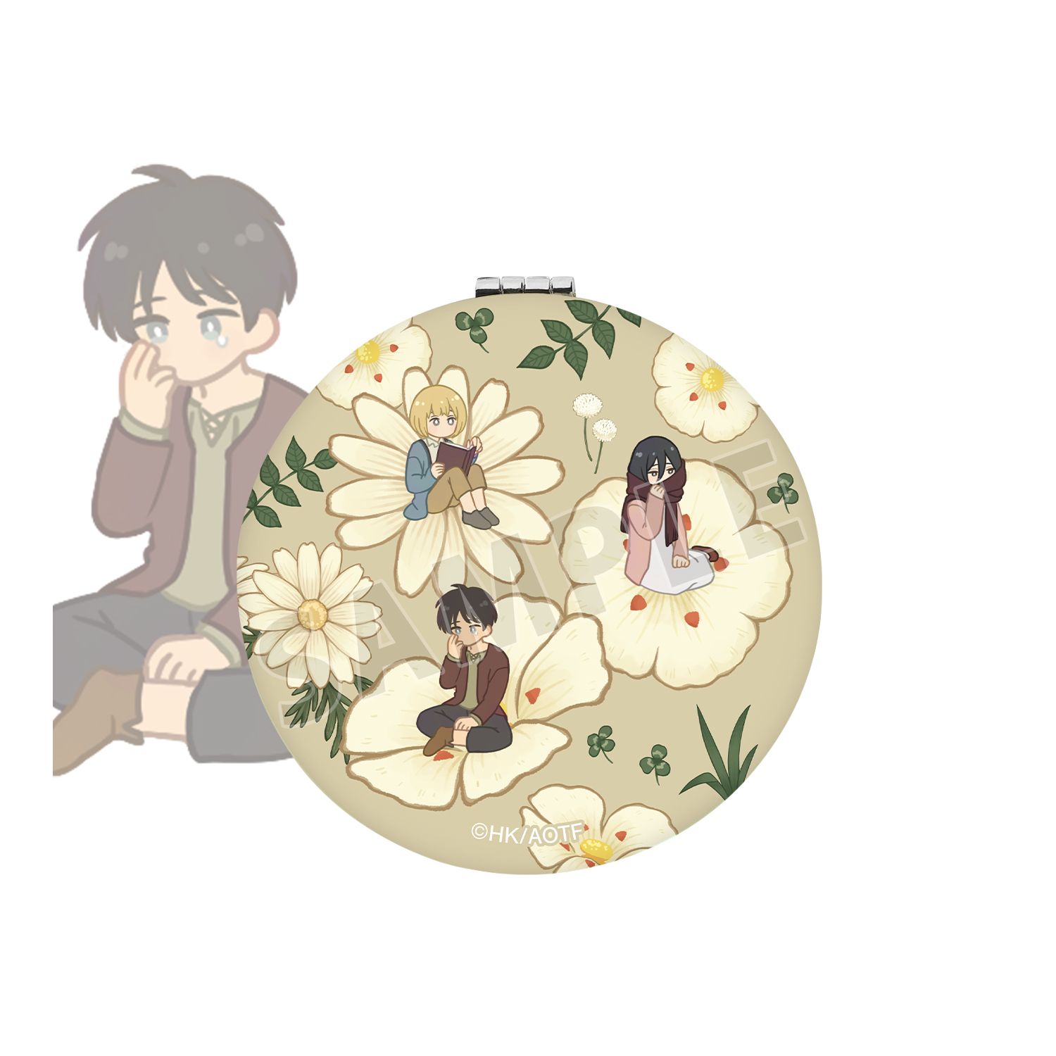 TVアニメ『進撃の巨人』 エレン&ミカサ&アルミン Botania 第2弾 折りたたみミラー - 公式商品画像 | AniSmile