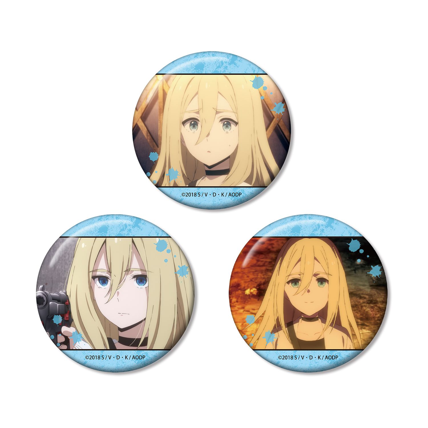 殺戮の天使 レイチェル 場面写缶バッジ3個セット - 公式商品画像 | AniSmile
