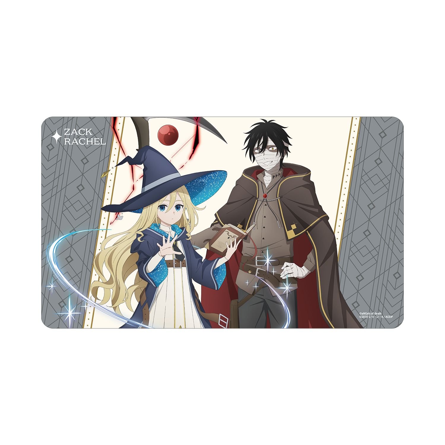 殺戮の天使 描き下ろし ザック&レイチェル 魔法使いver. マルチデスクマット - 公式商品画像 | AniSmile