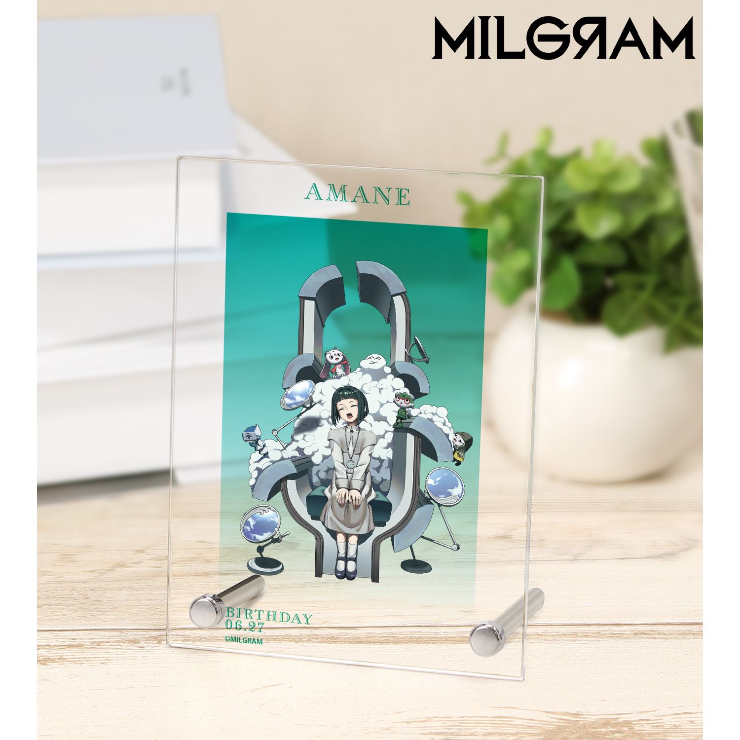 MILGRAM -ミルグラム- 描き下ろし アマネ バースデーver. 第3弾 A6アクリルパネル 画像 3 | AniSmile