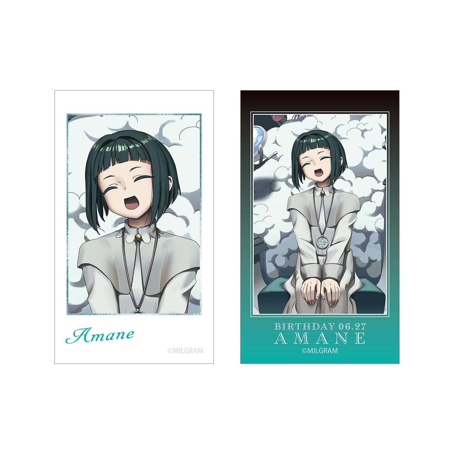 MILGRAM -ミルグラム- 描き下ろし アマネ バースデーver. 第3弾 Ani-Frame2枚セット - 公式商品画像 | AniSmile