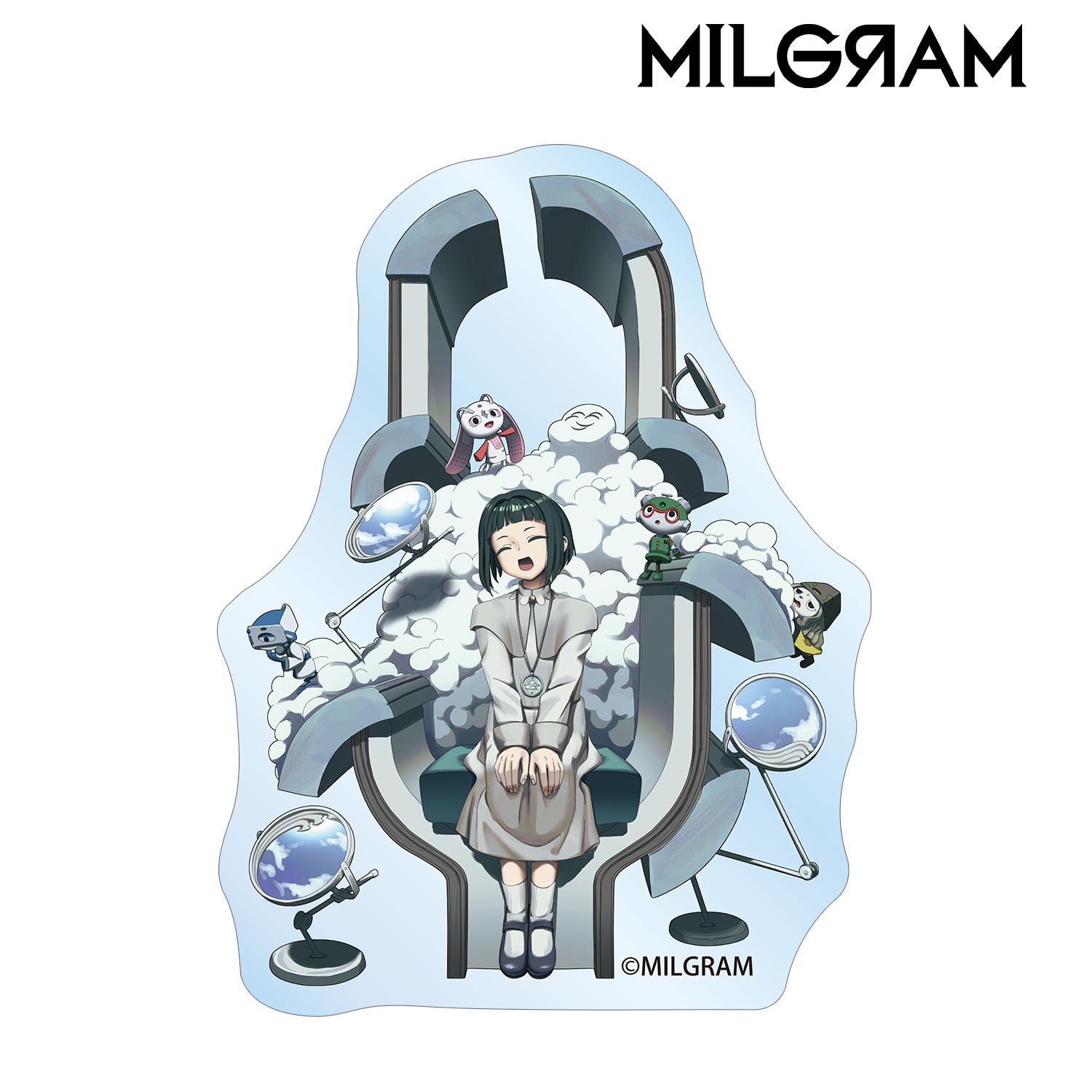 MILGRAM -ミルグラム- 描き下ろし アマネ バースデーver. 第3弾 ダイカットステッカー 画像 2 | AniSmile
