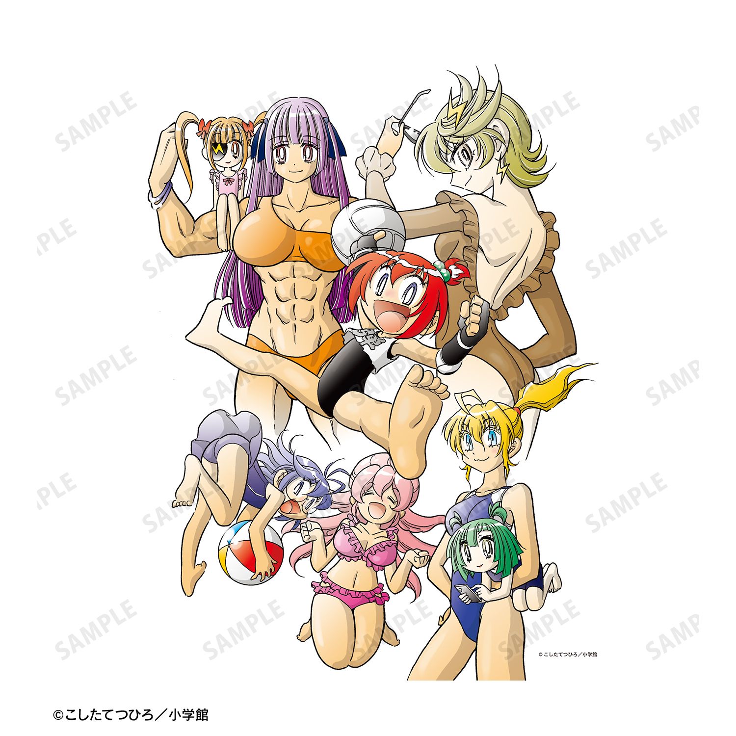 炎の闘球女 ドッジ弾子 原作イラスト F3号キャンバスボード ver.C 画像 3 | AniSmile